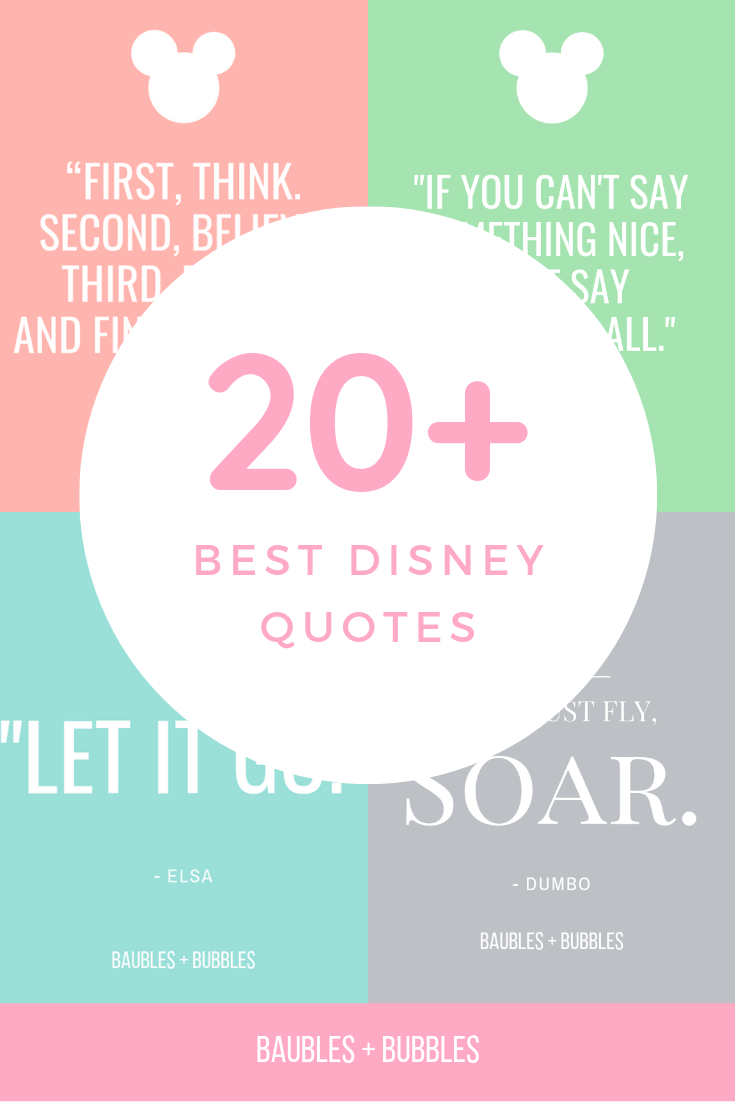 20+ Best Disney Qutoes | Baubles + Bubbles Blog