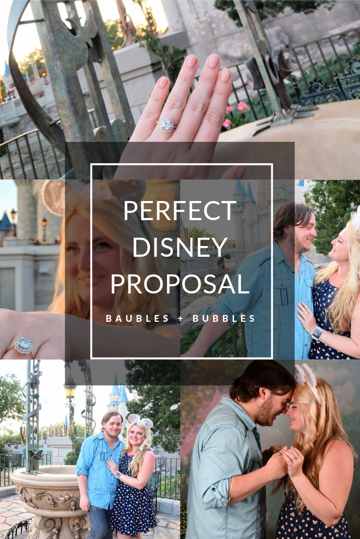 The Perfect Disney Proposal - Disney's Magic Kingdom Engagement | Baubles + Bubbles Blog