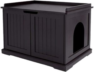 Cat Bathroom Storage Bench - Kitty Essentials | Baubles + Bubbles Blog