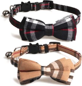 Burberry Breakaway Cat Collar with Cute Bow Tie + Bell - Kitty Essentials | Baubles & Bubbles Blog