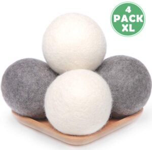 Wool Dryer Balls 4 Pack XL - Sustainable Swaps | Baubles + Bubbles